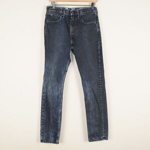 Levis 502 Dark Wash Tapered Blue Jeans Mens Sz 28 x 31